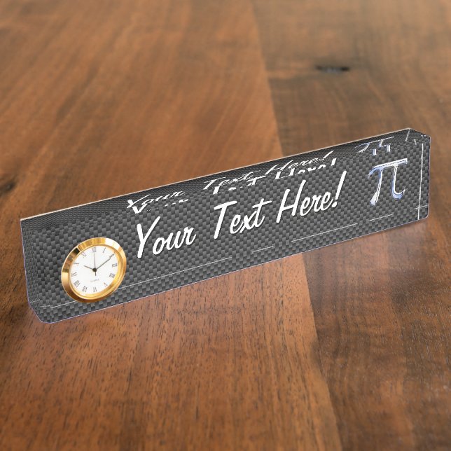 Chrom mag PU-Symbol auf Kohlenstoff-Faser-Art Namensplakette (Seite)