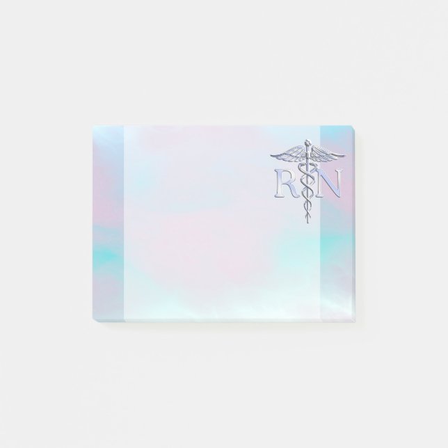 Chrom mag RNCaduceus in der Mutter-Perlen-Art Post-it Klebezettel (Vorderseite)