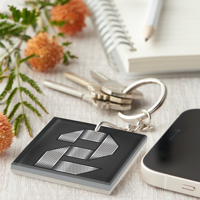 Chrom Nummer zwei Schlüsselanhänger (Von Creator hochgeladen)