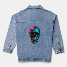 Chrom-Schädel Jeansjacke