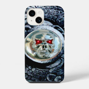CHROM SCHÄDEL MIT FANTASY GREIFEN iPhone HÜLLE