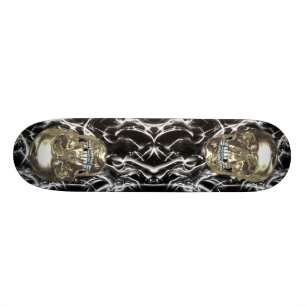 Chrom-Schädel-Skateboard Skateboard