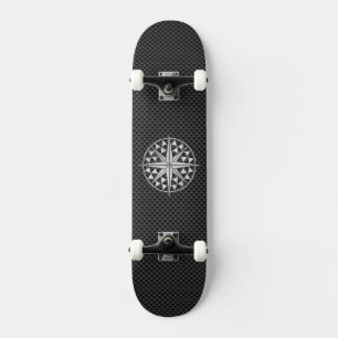 Chrom-Seestern auf Kohlenstoff-Faser Skateboard