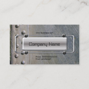 Chrom-Silber-Grau-Metall-Firmenbild Visitenkarte