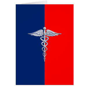 Chrom wie Caduceus Medical Symbol League Decor