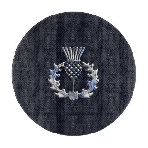Chrom wie Kohlenstoff-Faser-Druckscottish-Distel Schneidebrett