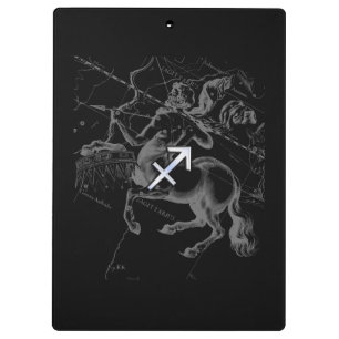 Chrom wie Sagittarius Zodiac Signage Hevelius Deco Klemmbrett