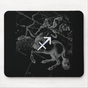 Chrom wie Sagittarius Zodiac Signage Hevelius Deco Mousepad