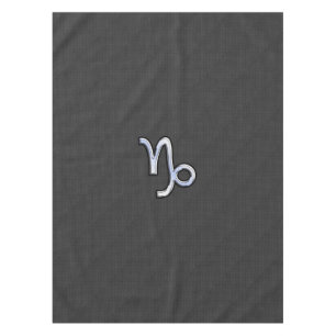 Chrom wie Steinbock Sternzeichen auf Kohlefaser Tischdecke