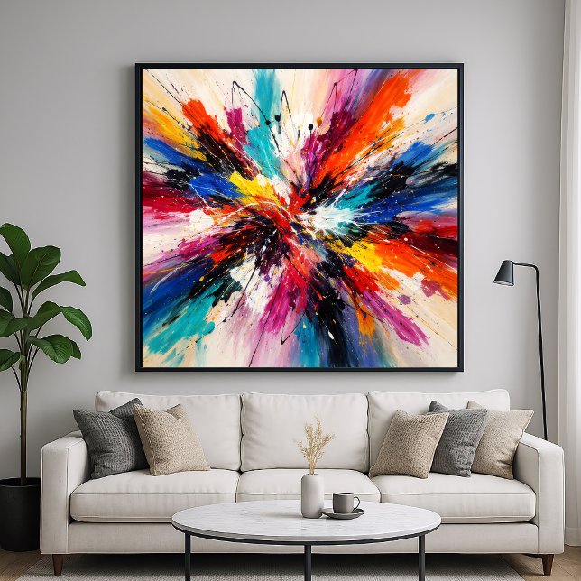 Chroma Color Burst - Abstract Art Poster (Von Creator hochgeladen)