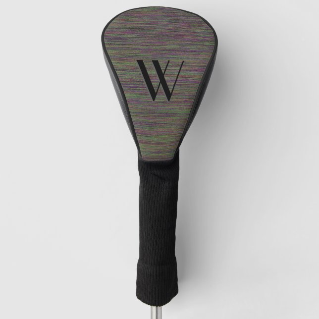 Chroma Denim Look Monogram / initialisiert Golf Headcover (Vorderseite)