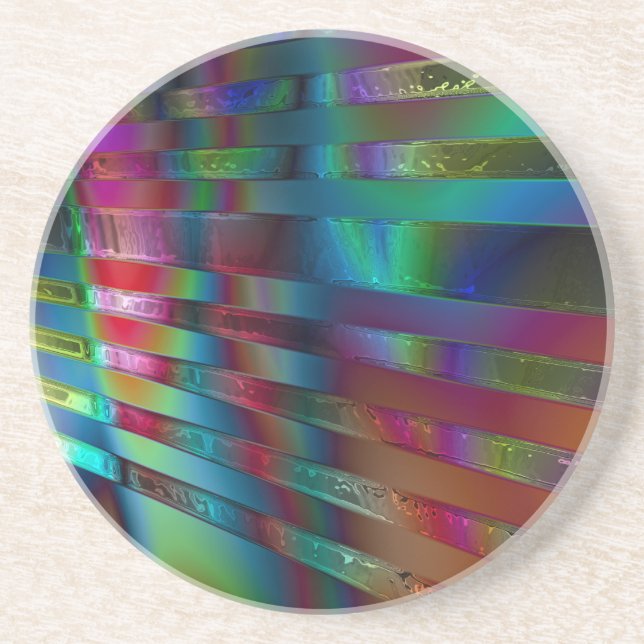 Chroma Rays Getränkeuntersetzer (Vorne)