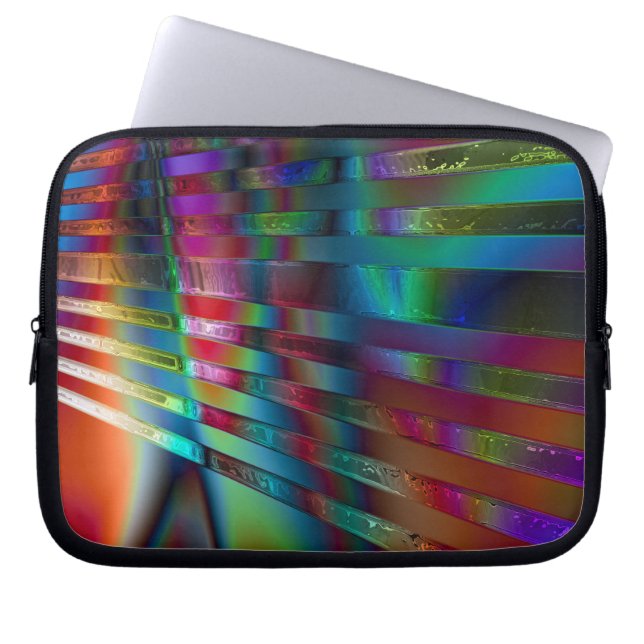 Chroma Rays Laptopschutzhülle (Vorderseite)