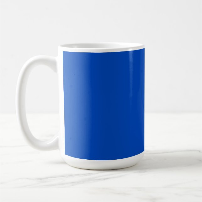 Chroma-Schlüsselfarbe Blau Kaffeetasse (Links)