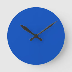 Chroma-Schlüsselfarbe Blau Runde Wanduhr