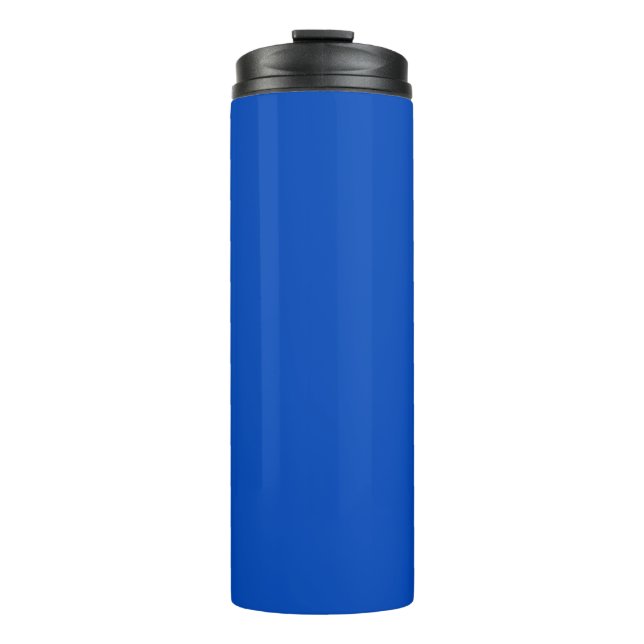 Chroma-Schlüsselfarbe Blau Thermosbecher (Vorderseite)