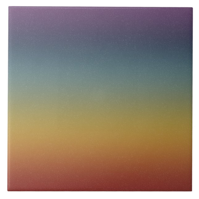 Chroma Textura - Regenbogen Sunset Keramik Tile Fliese (Vorderseite)
