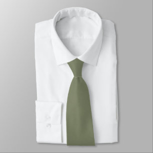 Chroma Textura - Sage Solid Color Neck Tie Krawatte