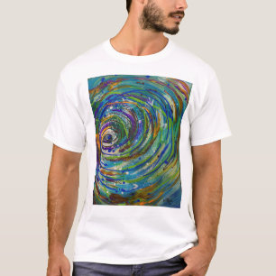 Chroma Vortex Abstrakt Art T-Shirt