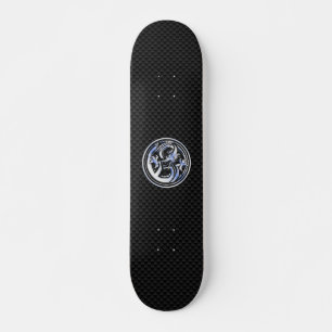Chromart Drache-Abzeichen auf Skateboard