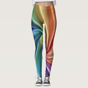 Chromaspirale Blüte Leggings