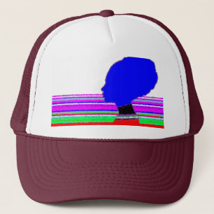 Chromatic Blue Profile – Pop Art Trucker Cap Truckerkappe
