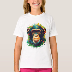 Chromatic Chimpanzy Art T-Shirt