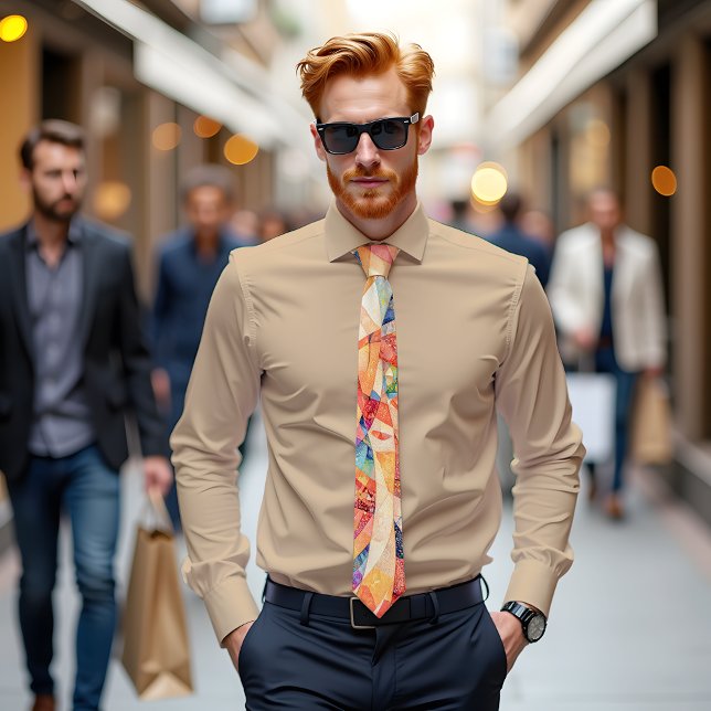 Chromatic Crescendo Abstrakte Kunst Krawatte (Von Creator hochgeladen)