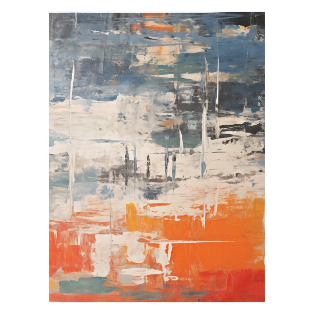 Chromatic Crossroads Abstract Digital Painting Tischdecke (Vorderseite)