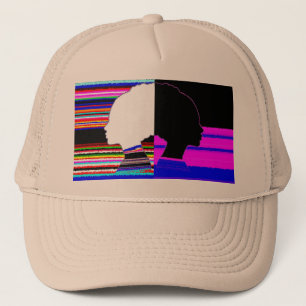 Chromatic Dual Profile – Modern Art Trucker Cap Truckerkappe