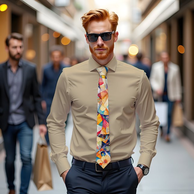 Chromatic Harmonic Abstrakt Art Krawatte (Von Creator hochgeladen)