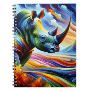 Chromatic Horizon Rhino Notizbuch Notizblock