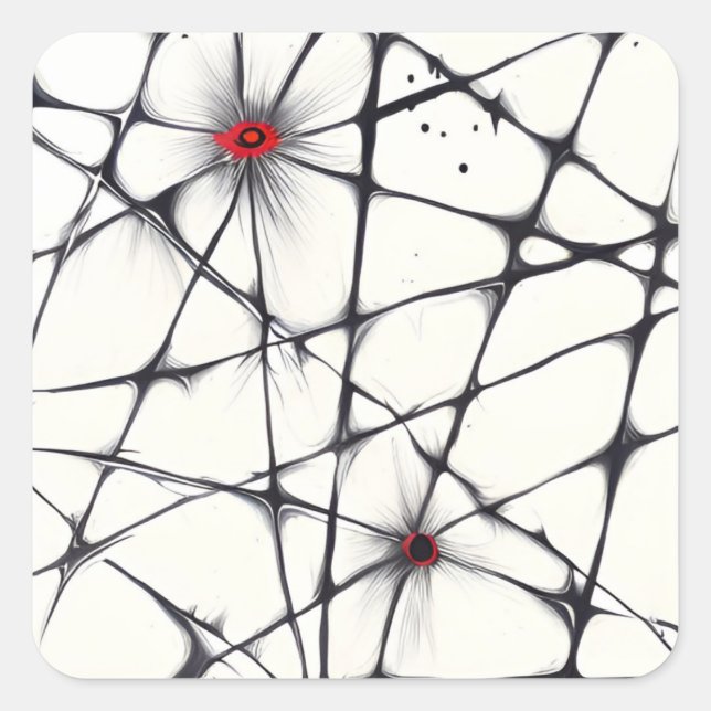 Chromatic Intersections Quadratischer Aufkleber (Vorderseite)