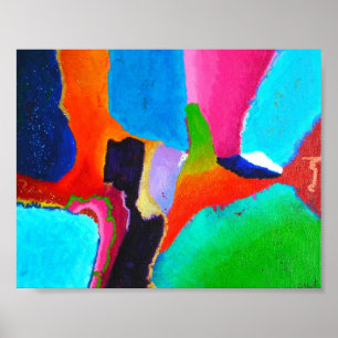 Chromatic Matrix Mini Abstrakt Art Poster