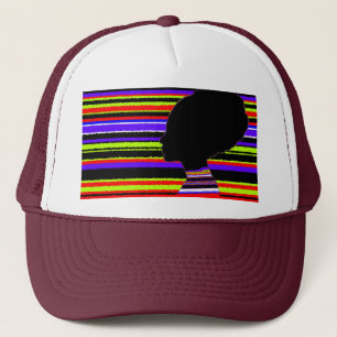 Chromatic Stripe Profile – Pop Art Trucker Cap Truckerkappe