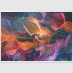 Chromatic Vibranred Calla Lillie Decoupage Seidenpapier