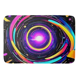 Chromatic Vortex Art Badematte