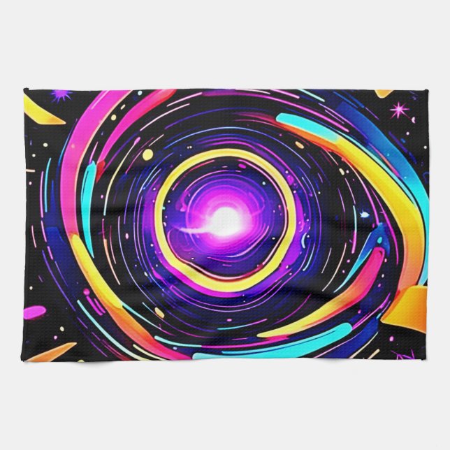Chromatic Vortex Art Geschirrtuch (Horizontal)