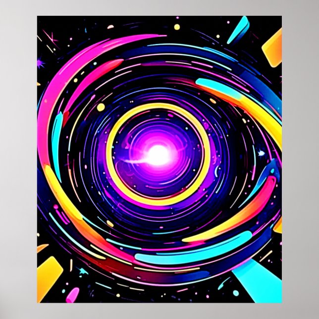 Chromatic Vortex Art Poster (Vorne)