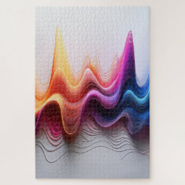 Chromatic Waves – Modern Abstract Flow of Colors Puzzle