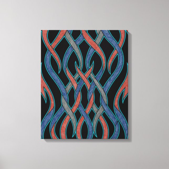 Chromatische Fäden Leinwand (Vorderseite)