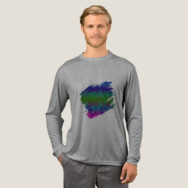 Chromatische Flut Tri-Blend Shirt (Volle Vorderseite)