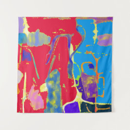 Chromatische Kollision Primärer Puls Wandteppich