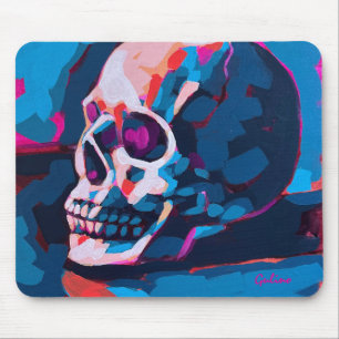 Chromatische Schädelmalerei Mousepad