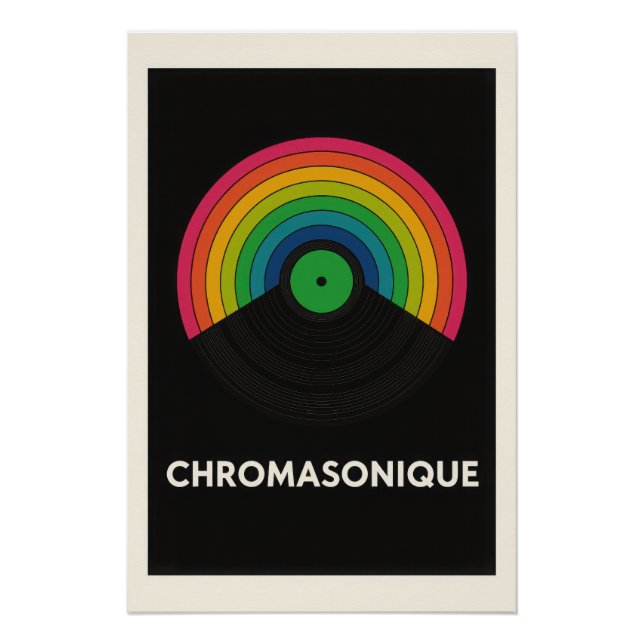 🌈 - Chromatische Tonexplosion Poster (Vorderseite)