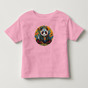 Chromatisches Charisma: Kaleidoskopischer Panda-T  Kleinkind T-shirt