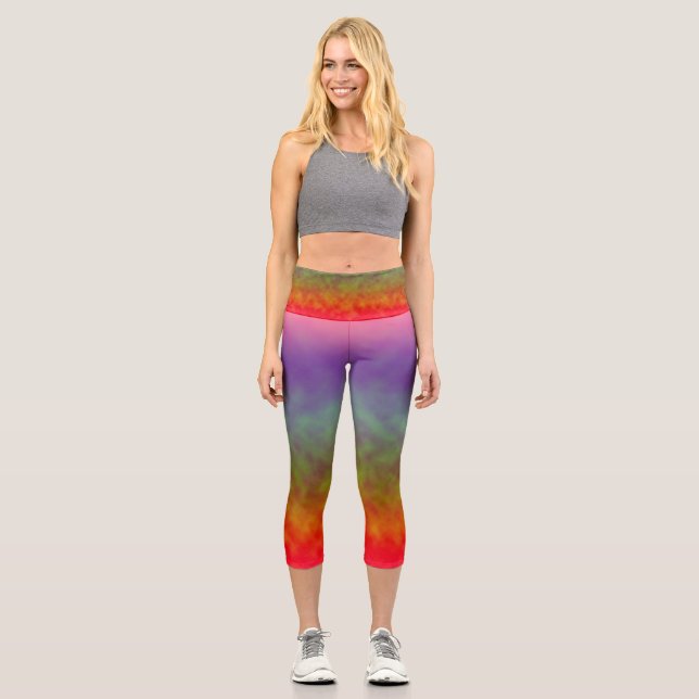 Chromatisches Nachwetter Capri Leggings (Vorderseite)