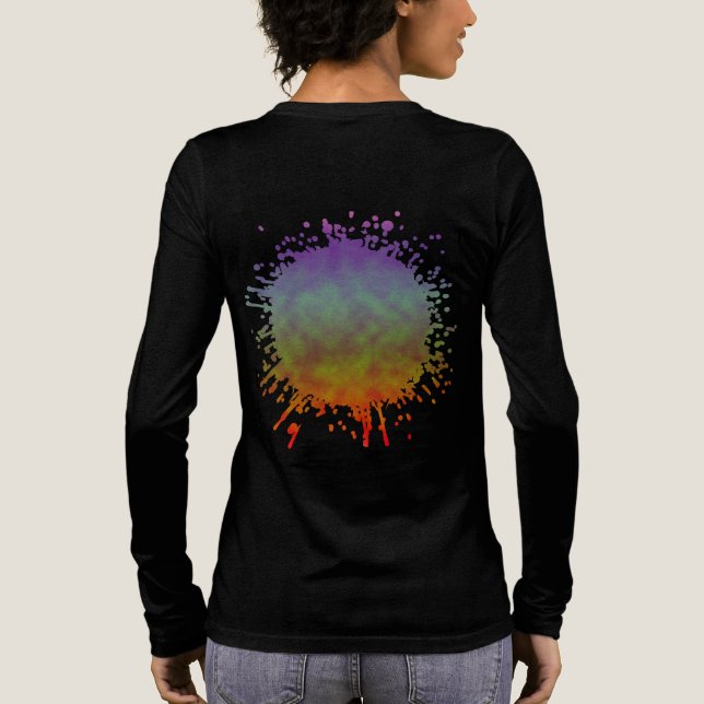 Chromatisches Nachwetter Tri-Blend Shirt (Rückseite)