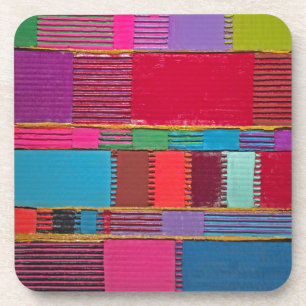 Chromatisches Quilt Getränkeuntersetzer