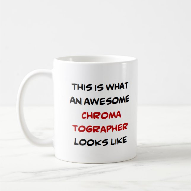 Chromatografen, phantastisch kaffeetasse (Links)